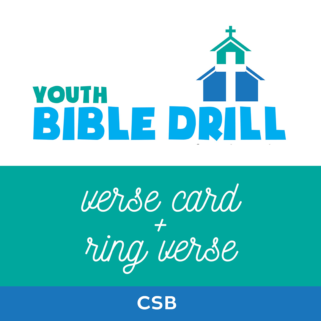 Image for Youth Bible Drill Verse Card (CSB)(Red Cycle)