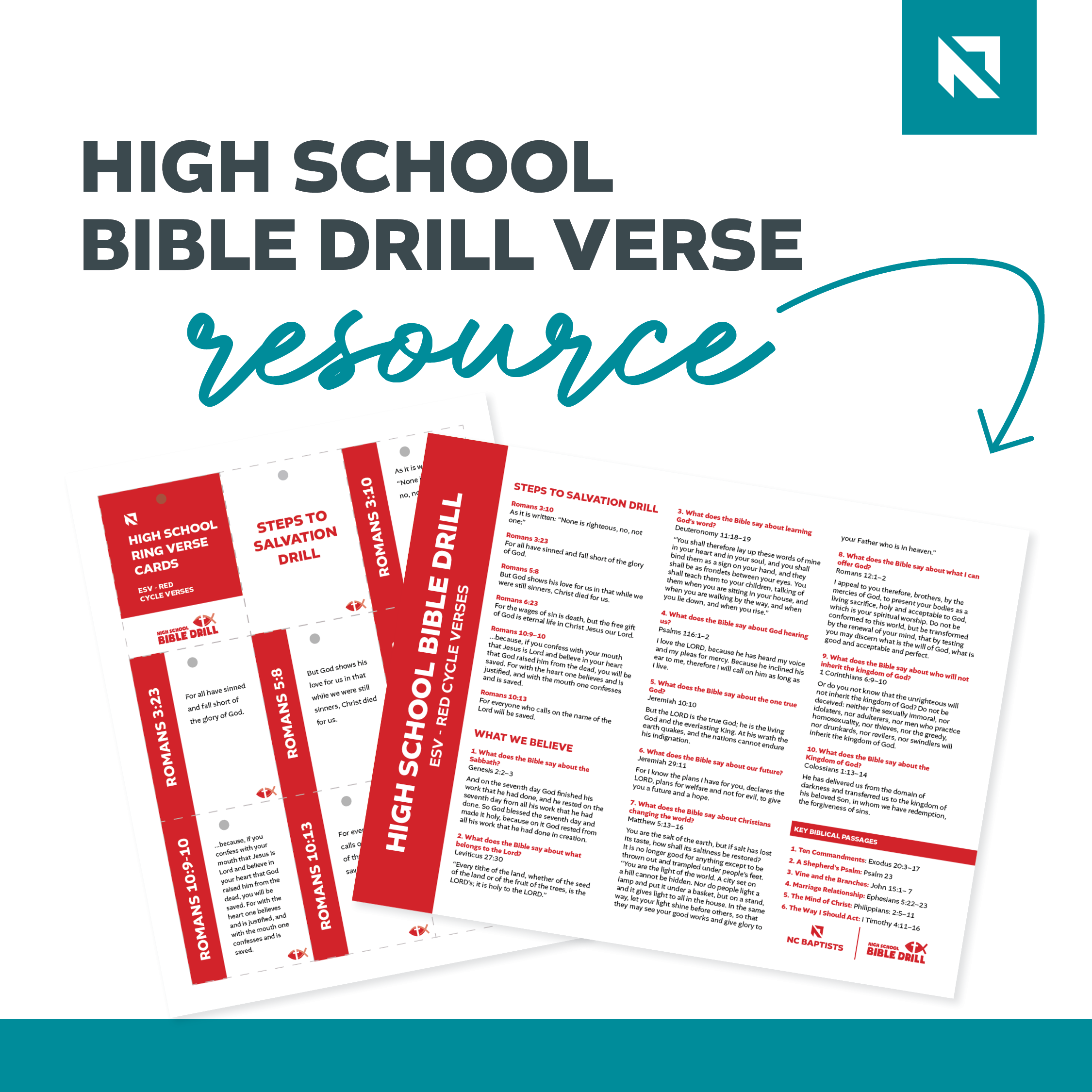 Image for High School Bible Drill Resources (Red Cycle)