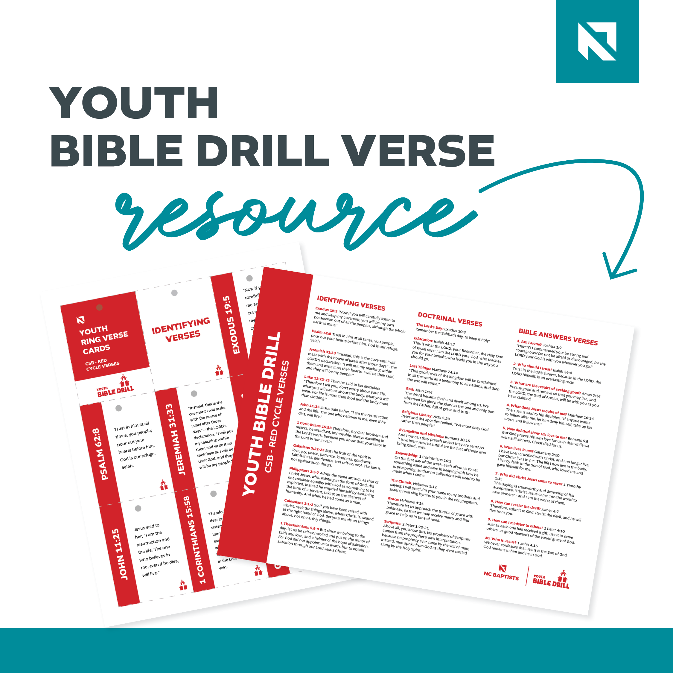 Image for Youth Bible Drill Resources (Red Cycle)